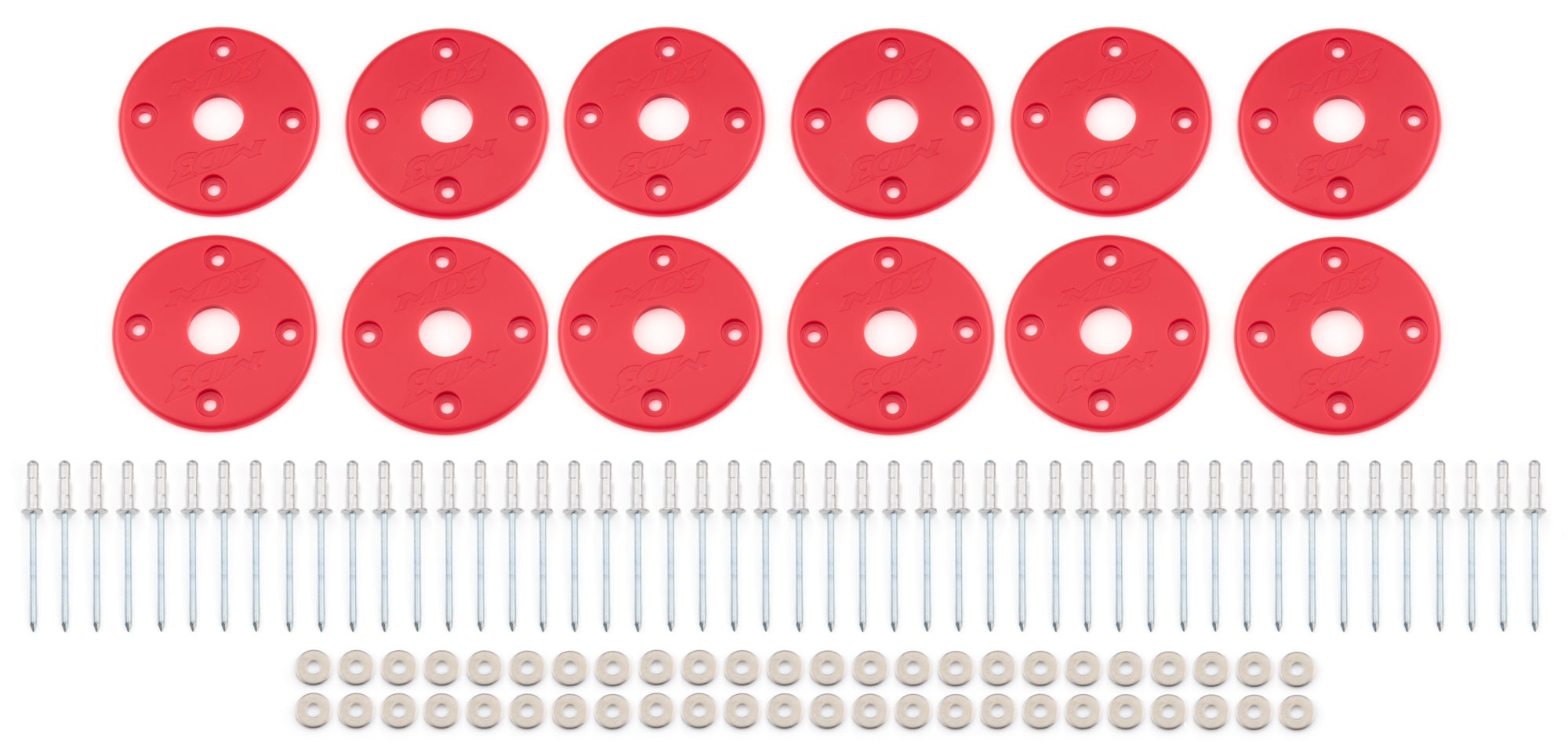 Scuff Plate Plastic Red 12-Pack MD3