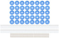 Scuff Plate Plastic Blue 40-Pack MD3
