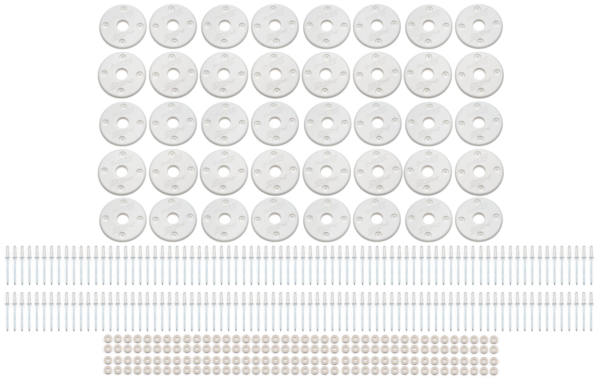 Scuff Plate Plastic White 40-Pack MD3