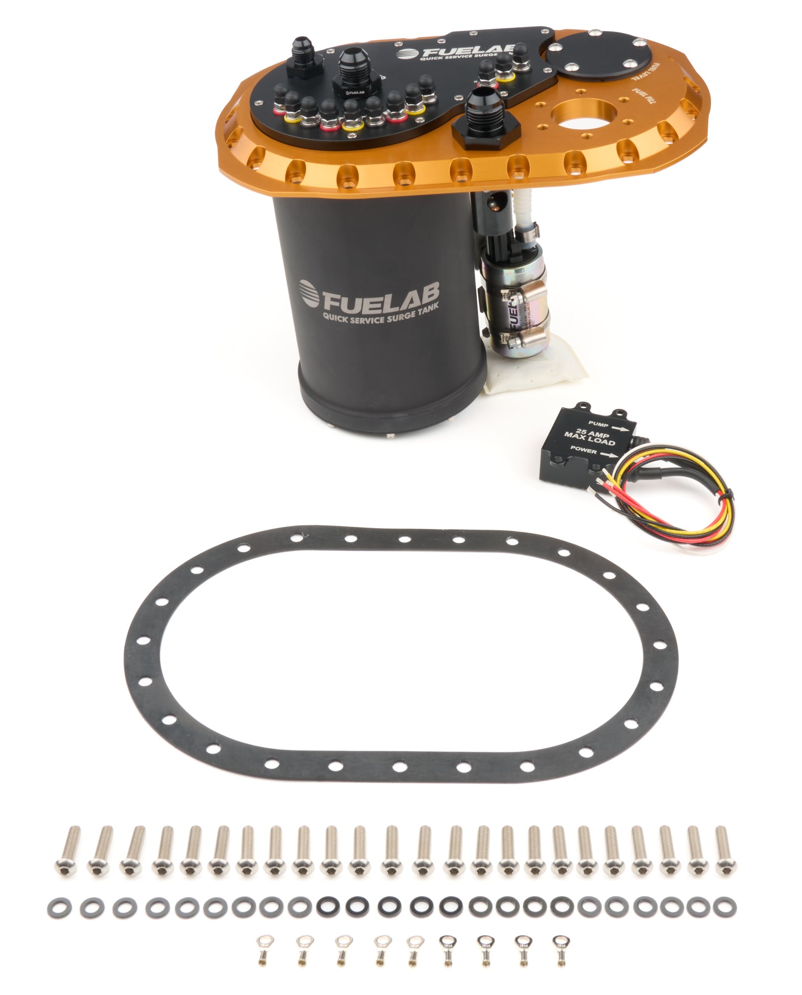 Surge Tank QSST Gold Dual 340 Fuel Pump