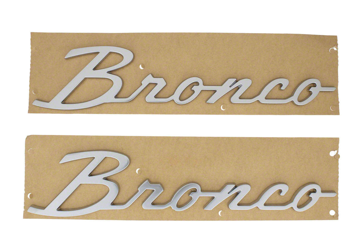 Bronco Script Emblem Kit -Silver