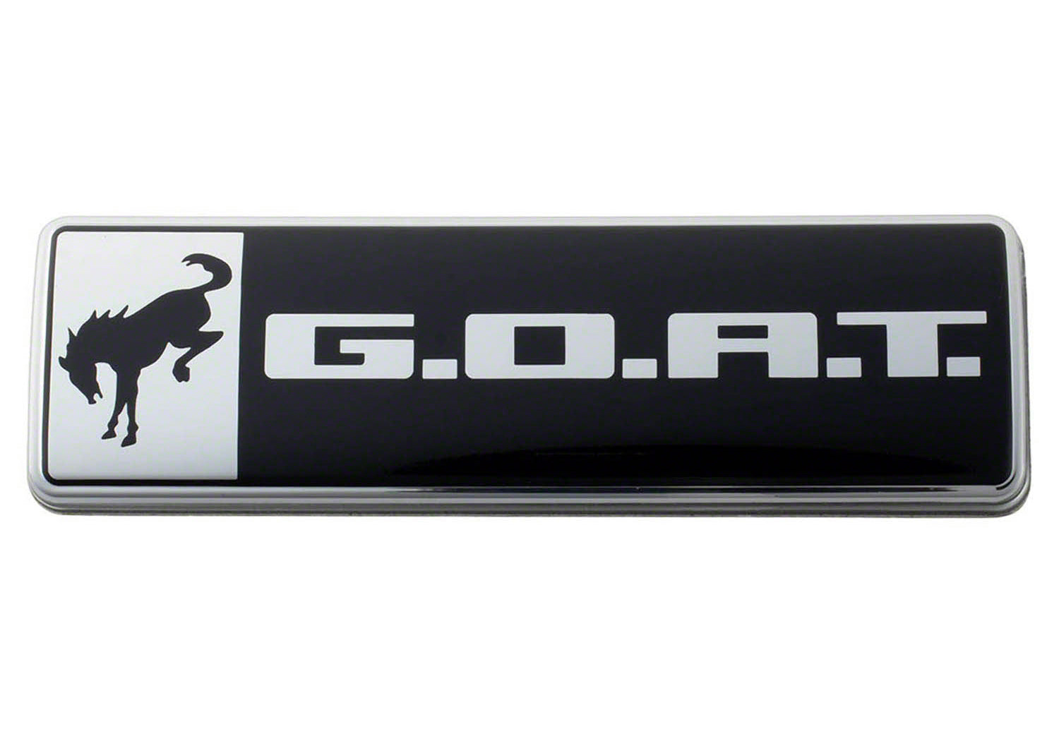 Bronco/Bronco Sport G.OA.T. Badge Black/Chrm
