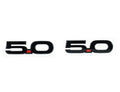 15-23 Mustang 5.0L Fender Badges Black