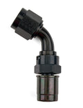6AN Real ST Crimp On 60 Deg Hose End Black