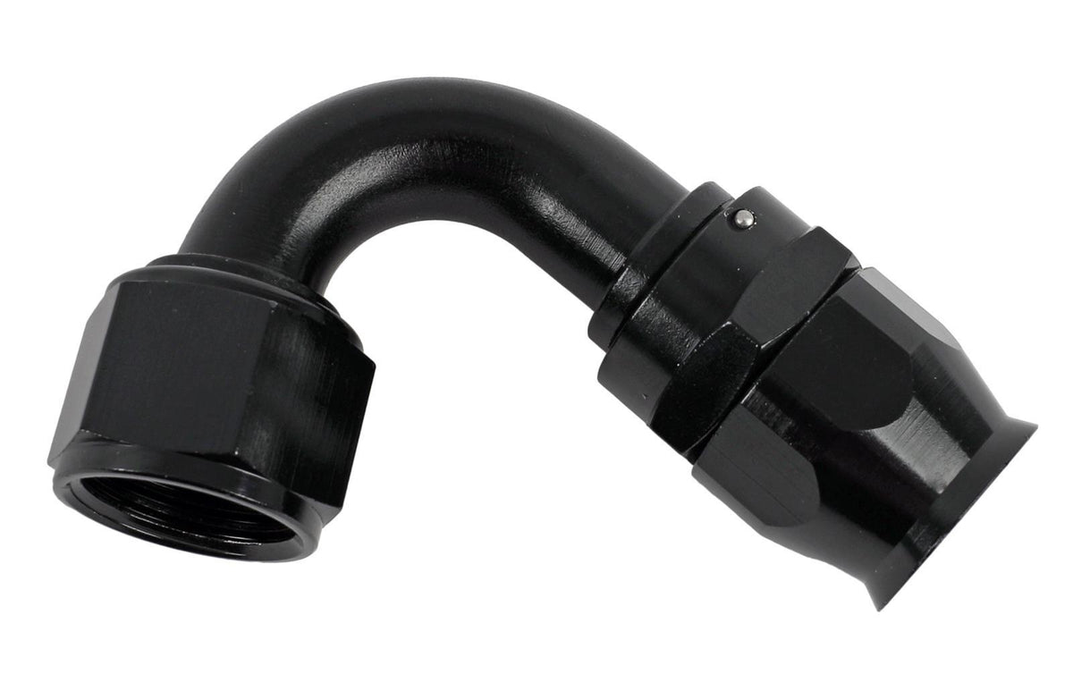 Hose Fitting #12 120 Deg PTFE Black