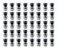 40 Lugnuts 14mm x 1.5 13/16 Hex