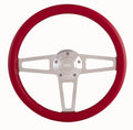 Billet T Series Red Wrap ped Steering Wheel