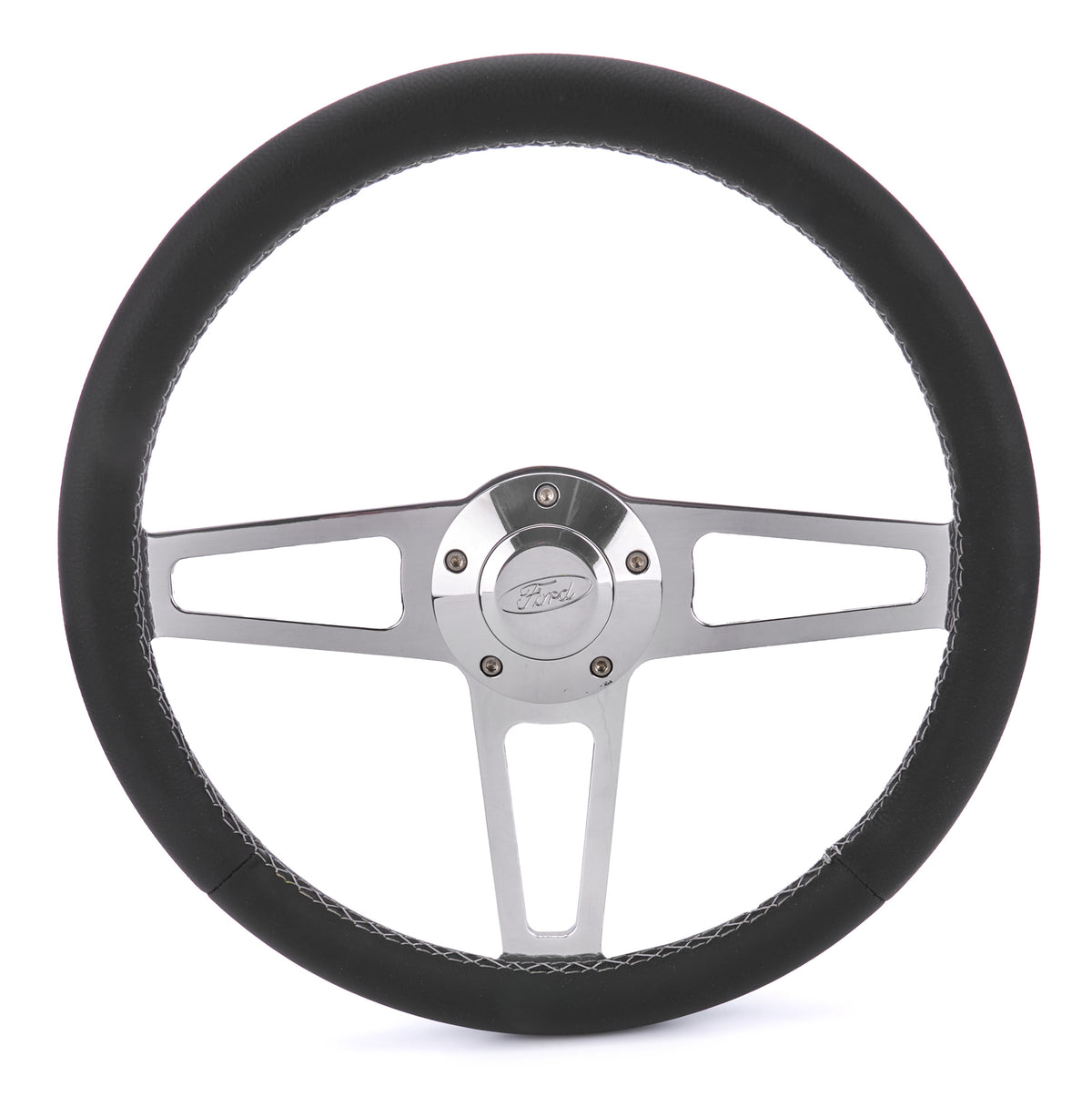 T Series Pol. Wheel Ford Logo/Install Kit