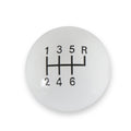 Classic 6-Speed Shift Knob White (3/8-16)