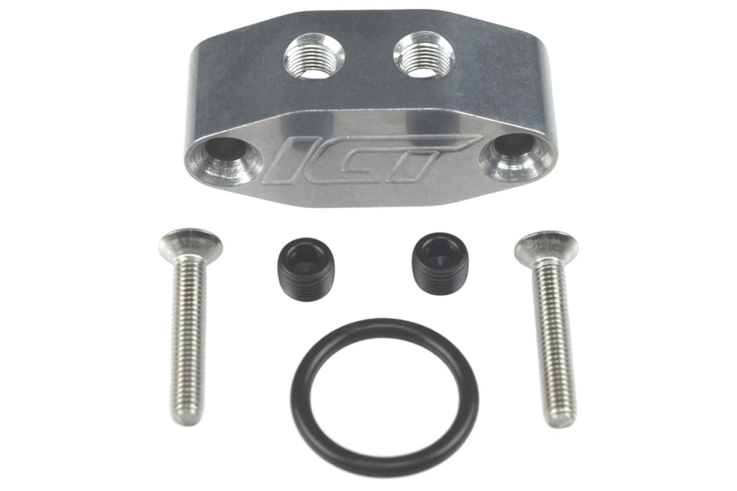 LS Oil Cooler Adapter W/ Dual 1/8 NPT Ports