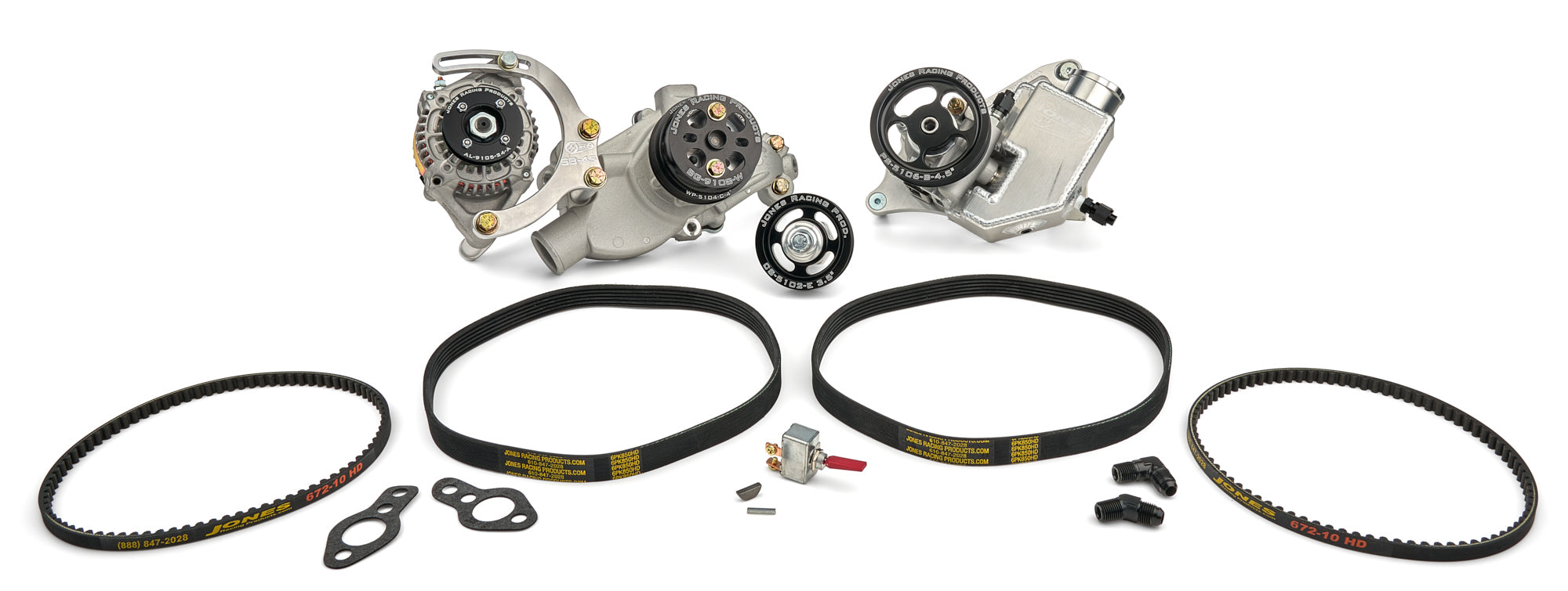 Serpentine Drive Kit SBC W/ PS - WP & ALT.