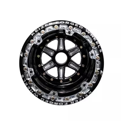 Wheel Splined 15x17 Blk Outer Beadlock 6in BS
