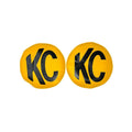 Vinyl Cover 8in Round Yellow w/Black Pair