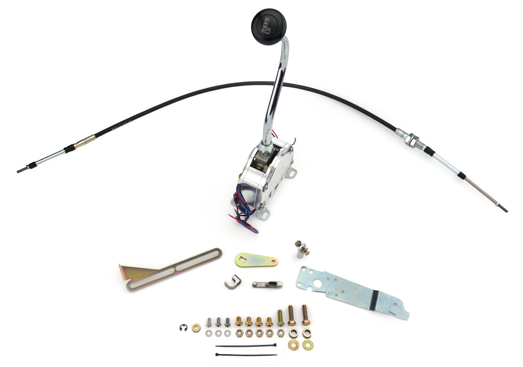 ES Shifter GM 4L60E Chro me 16in Mush Black Knob