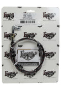 VS Throttle Cable Black Black Wrap w/ Red Tracer