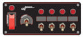 Ignition Panel Black w/4 Acc and Pilot Light