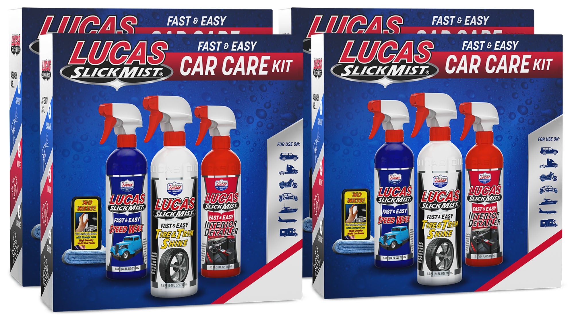 Slick Mist Detailing Kit Case 4 Kits