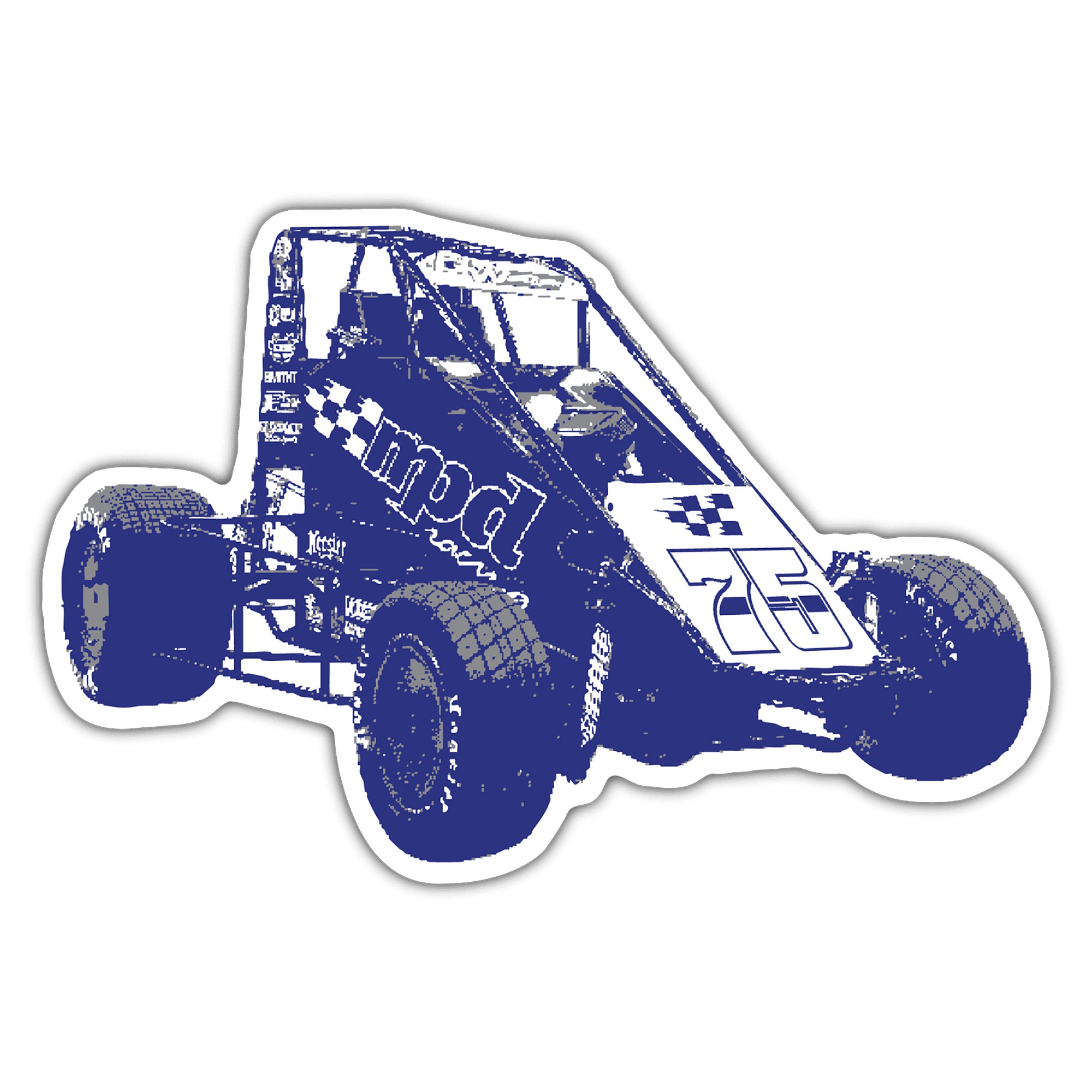 Decal Sticker Sprint Car