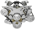 Olds 350-455 Alt/AC/PS Style Track Pulley Kit