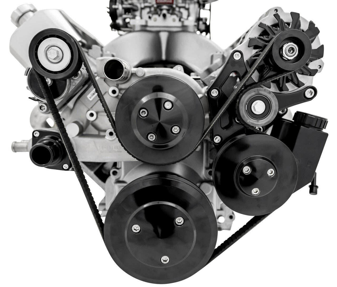 Chevy LS1-LS7 Pro-Track Serpentine Kit Black