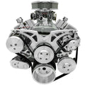SBC Style Track Pulley Set Alt A/C with P/S