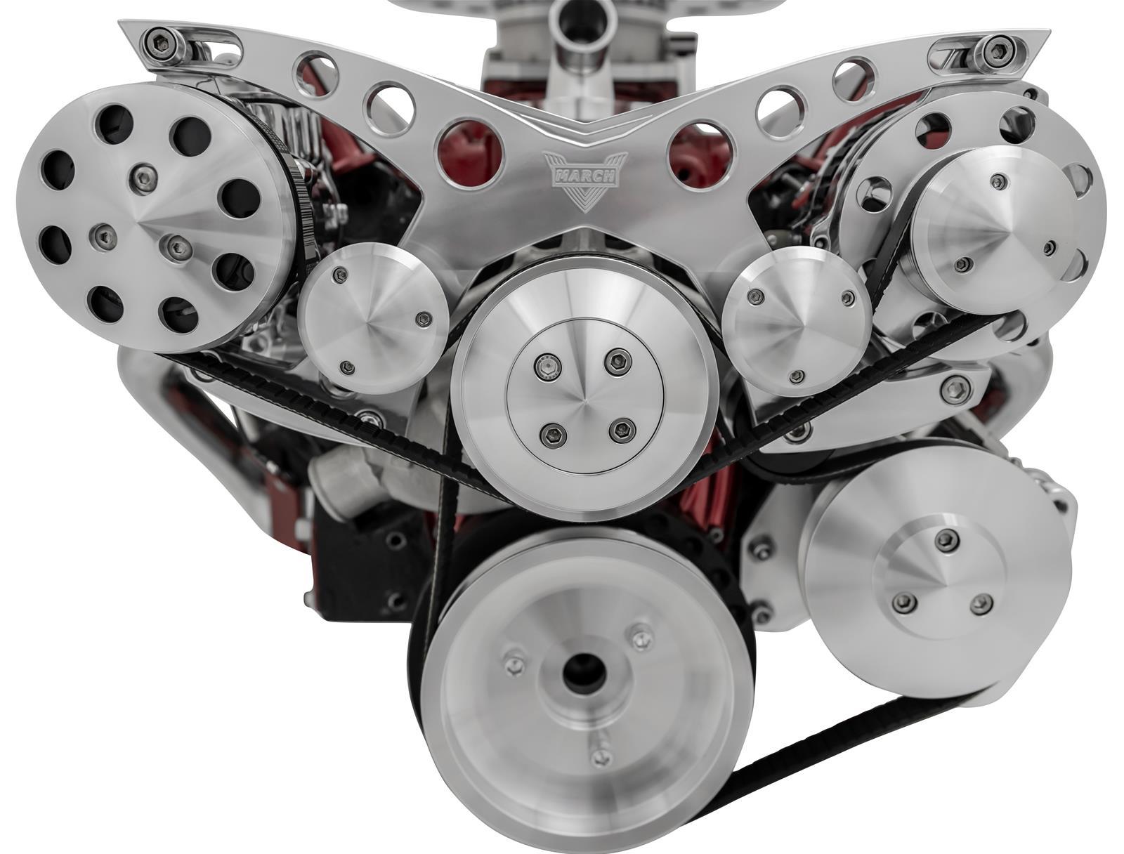 SBC Corvette Serpentine System W/ AC