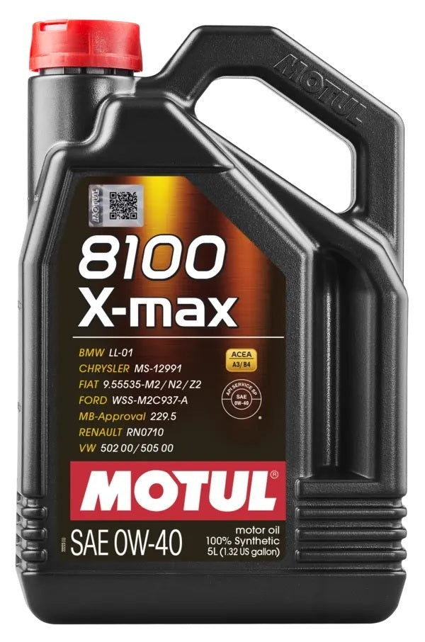 8100 X-Max 0W40 Oil 5 Liter Bottle