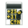Pit Board 4 Row Alum Frame 100x72cm