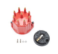 Dist. Cap & Rotor Kit - Red w/Male Tower