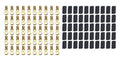 Ring Terminal #10 10-12 Ga w/Heat Shrink 50pk