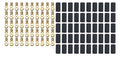 Ring Terminal #10 8-10 Ga w/Heat Shrink 50pk