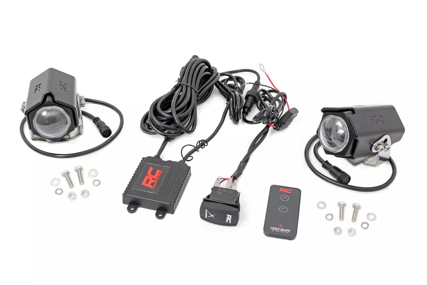 Laser Whip Light Kit RGBW Pair
