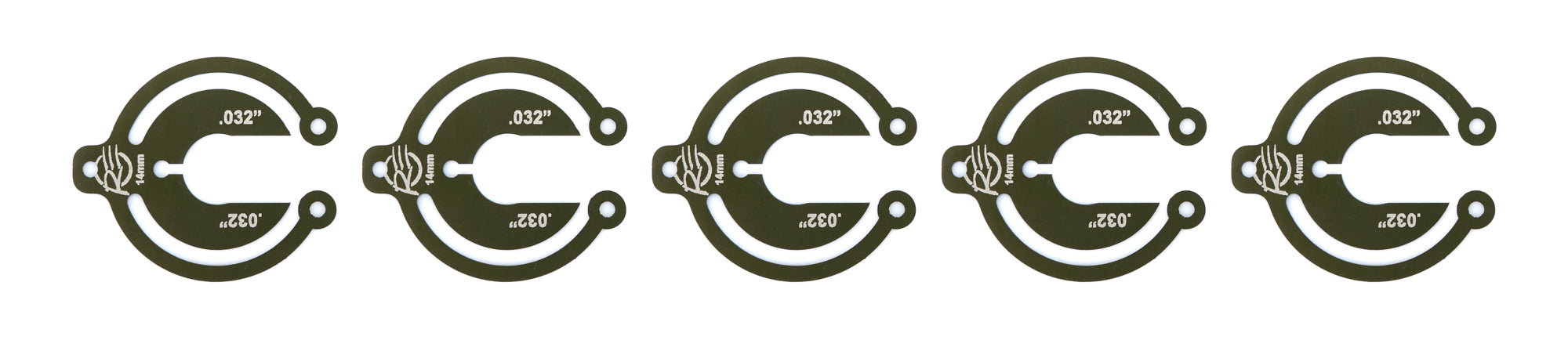 Alum Packer 14mm 1/32in Thick - 5 Pack