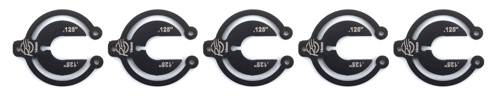 Alum Packer 14mm 1/8in Thick - 5 Pack