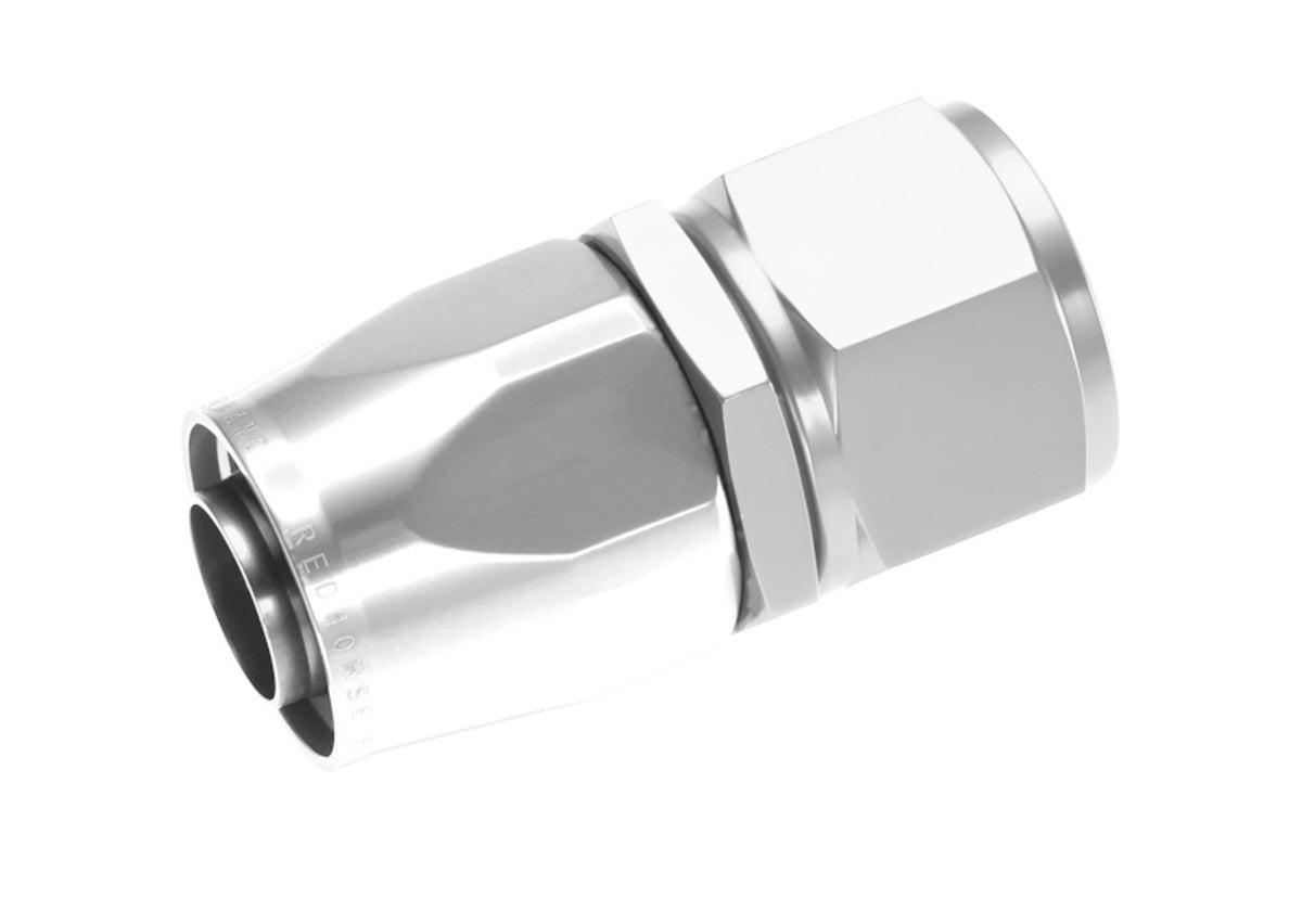 16AN Straight Female Aluminum Hose End Clear