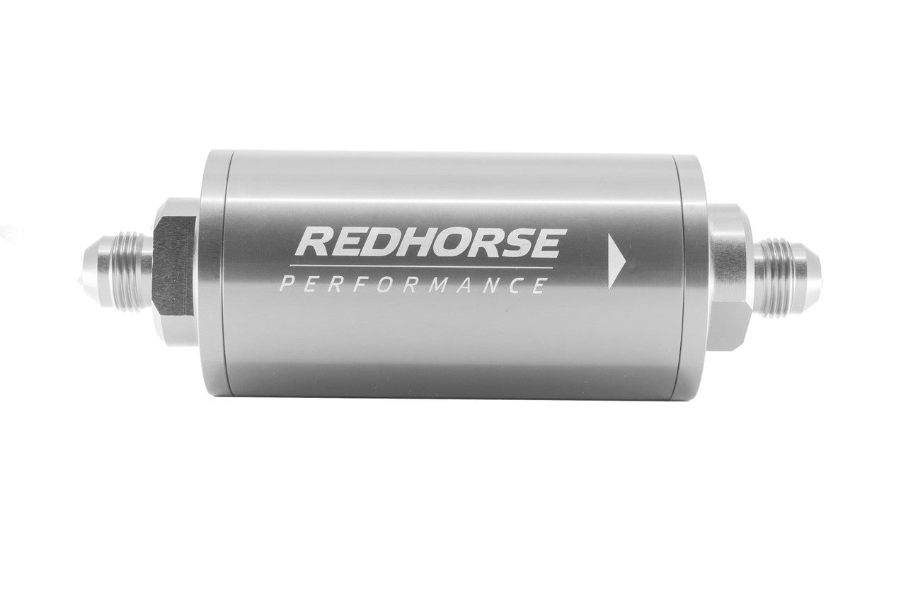 Race Fuel Filter In-Line 8AN 10 Micron Clear