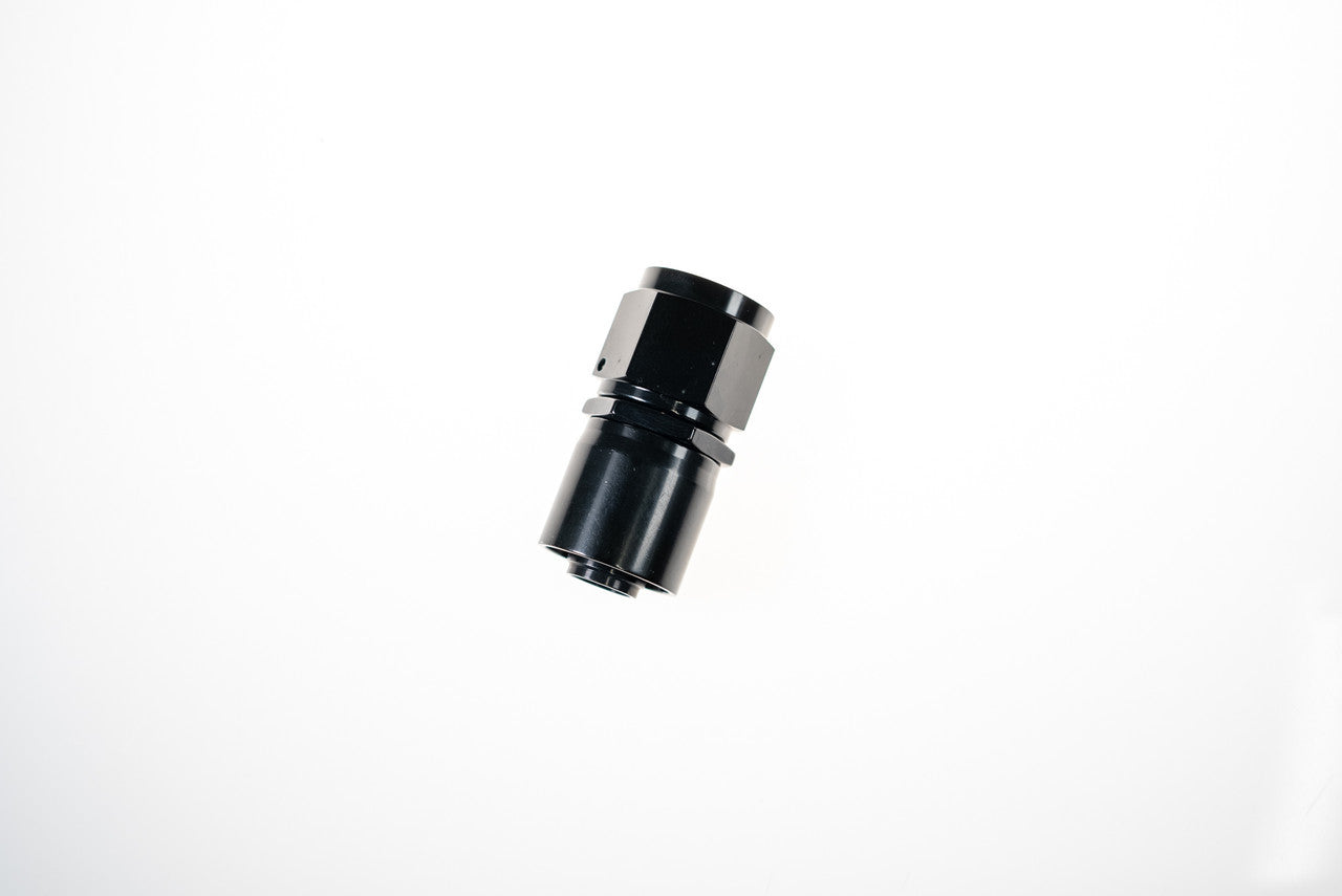 10AN Straight Crimp Hose End Black