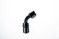 6AN 60Deg Crimp Hose End Black