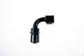 8AN 90 Degree Crimp Hose End Black