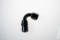10AN 120Deg Crimp Hose End Black