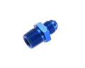 8AN STR Male Adapter 3/4in NPT Male Blue