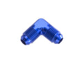 6AN Male to 6AN Male 90Deg Flare Adapter BLU
