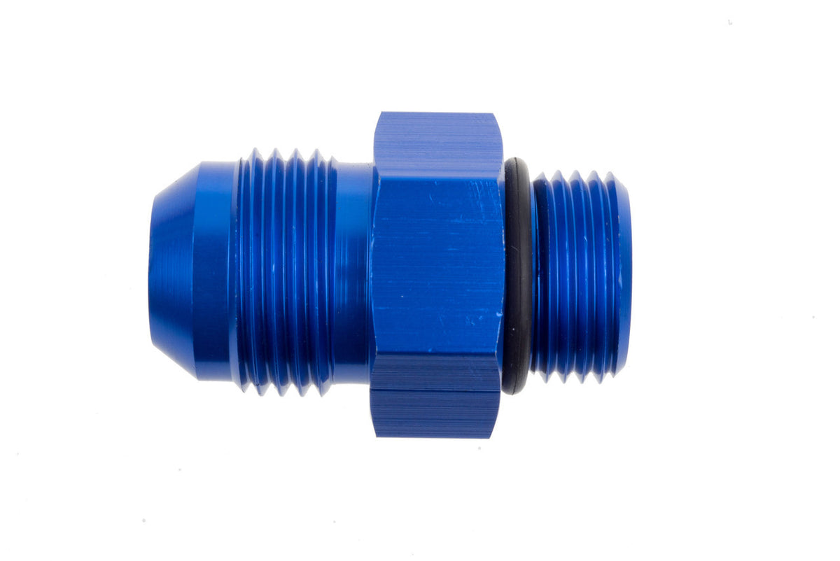 8AN to 6AN O-Ring Port Adapter Blue Male Male