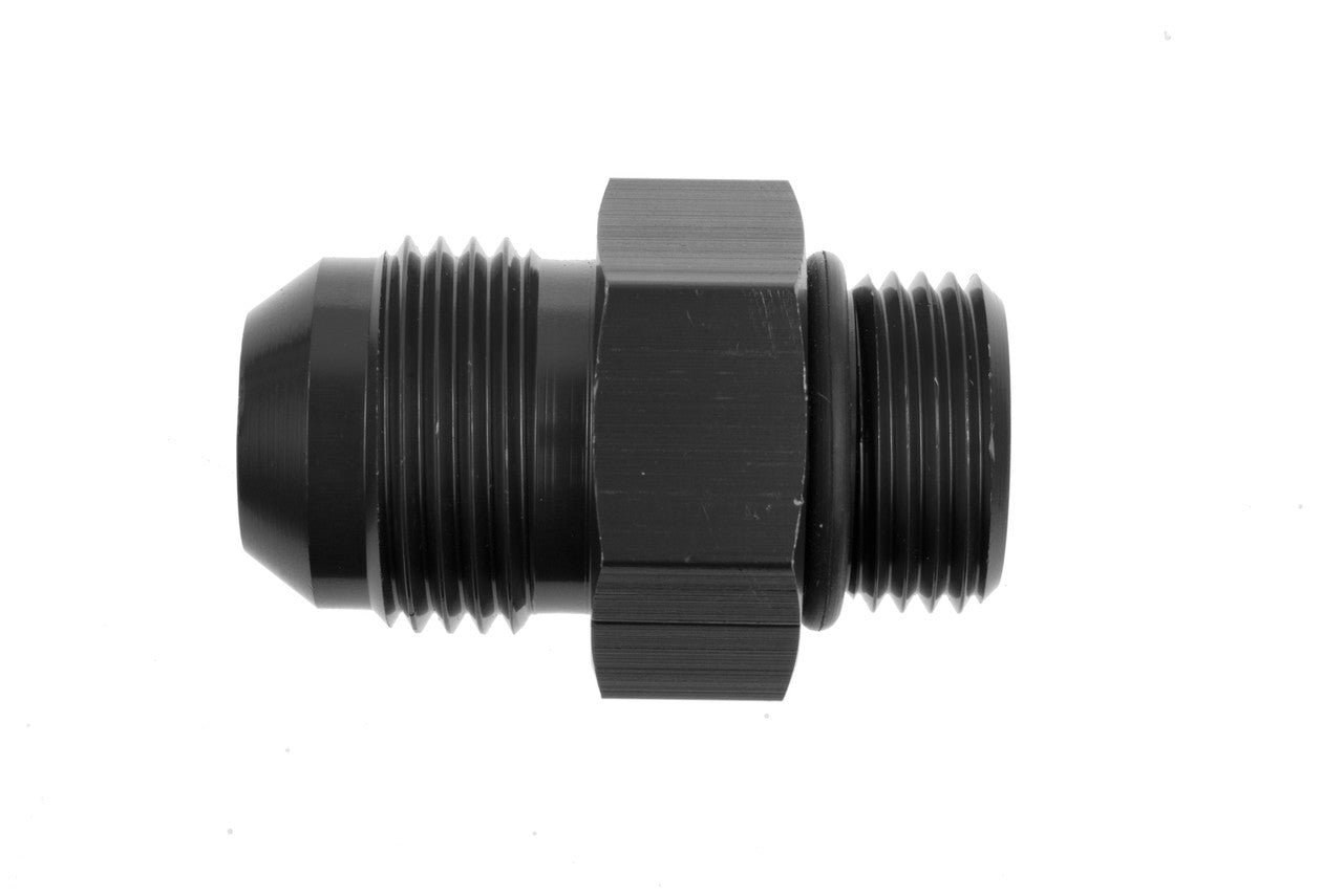 8AN to 6AN O-Ring Port Adapter Black Male Male