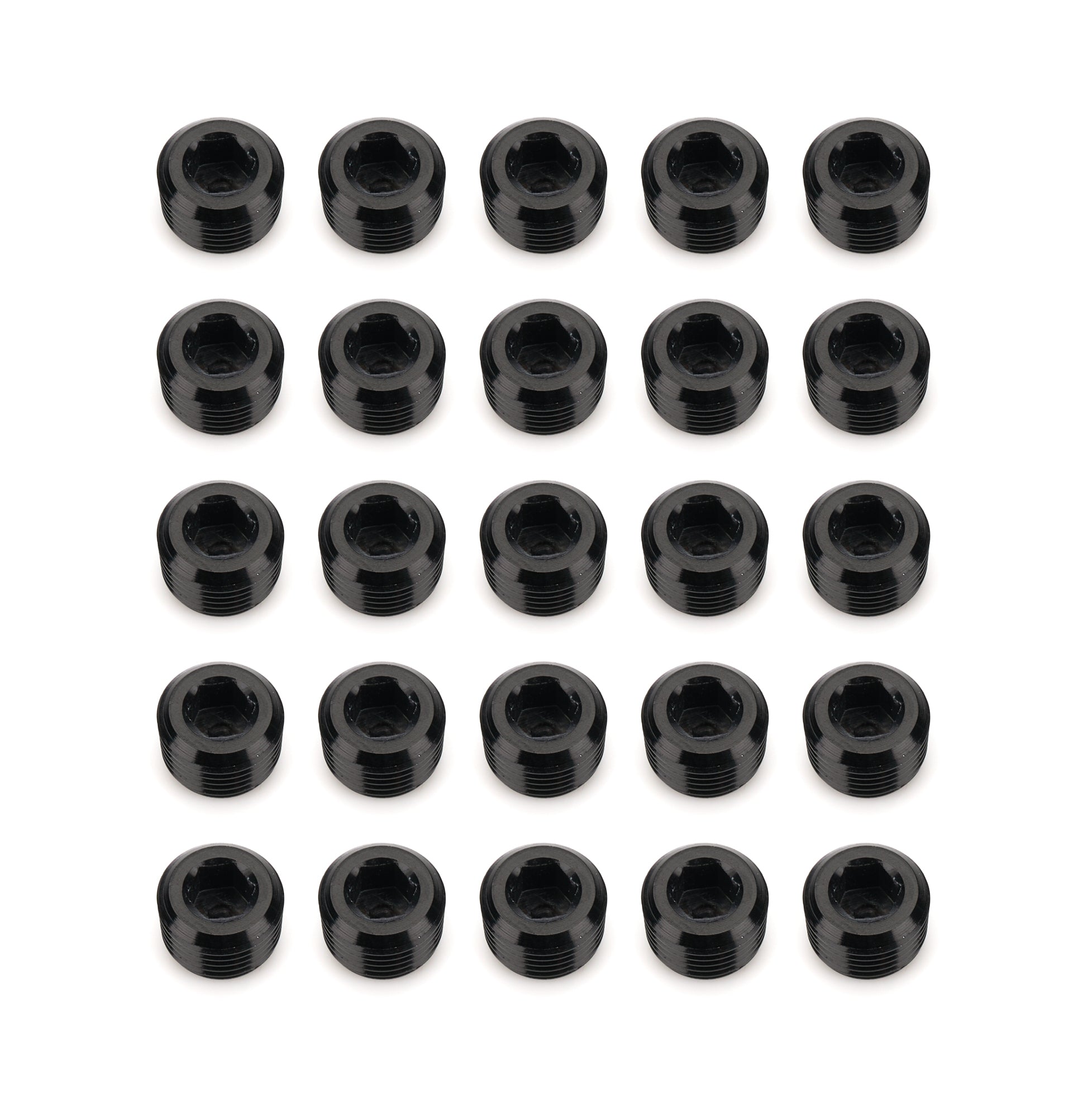 1/8in NPT Socket Head Pipe Plug 25/pkg Black