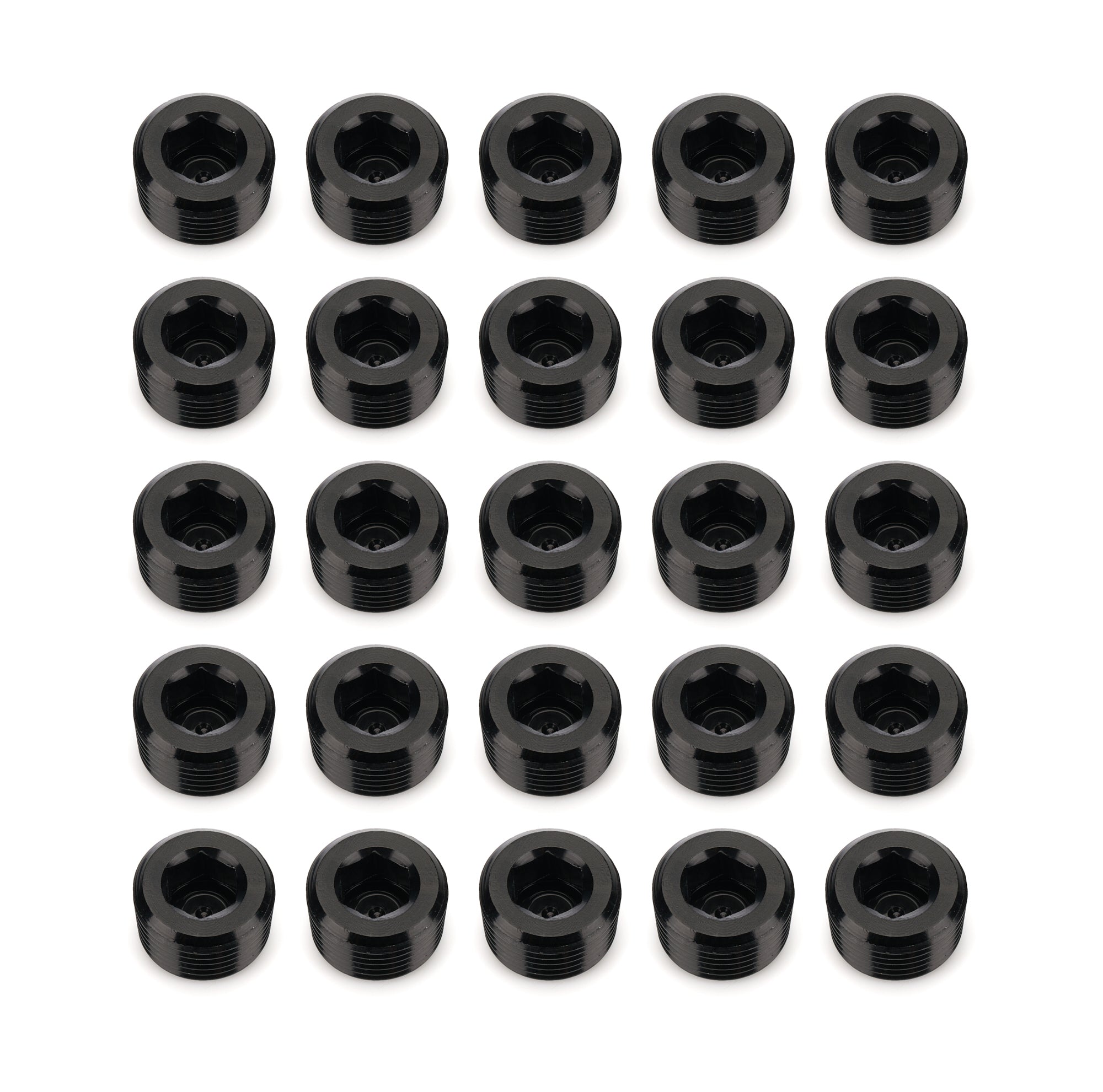 3/8in NPT Socket Head Pipe Plug 25/pkg Black