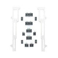 Spark Plug Wire Loom SBC Satin