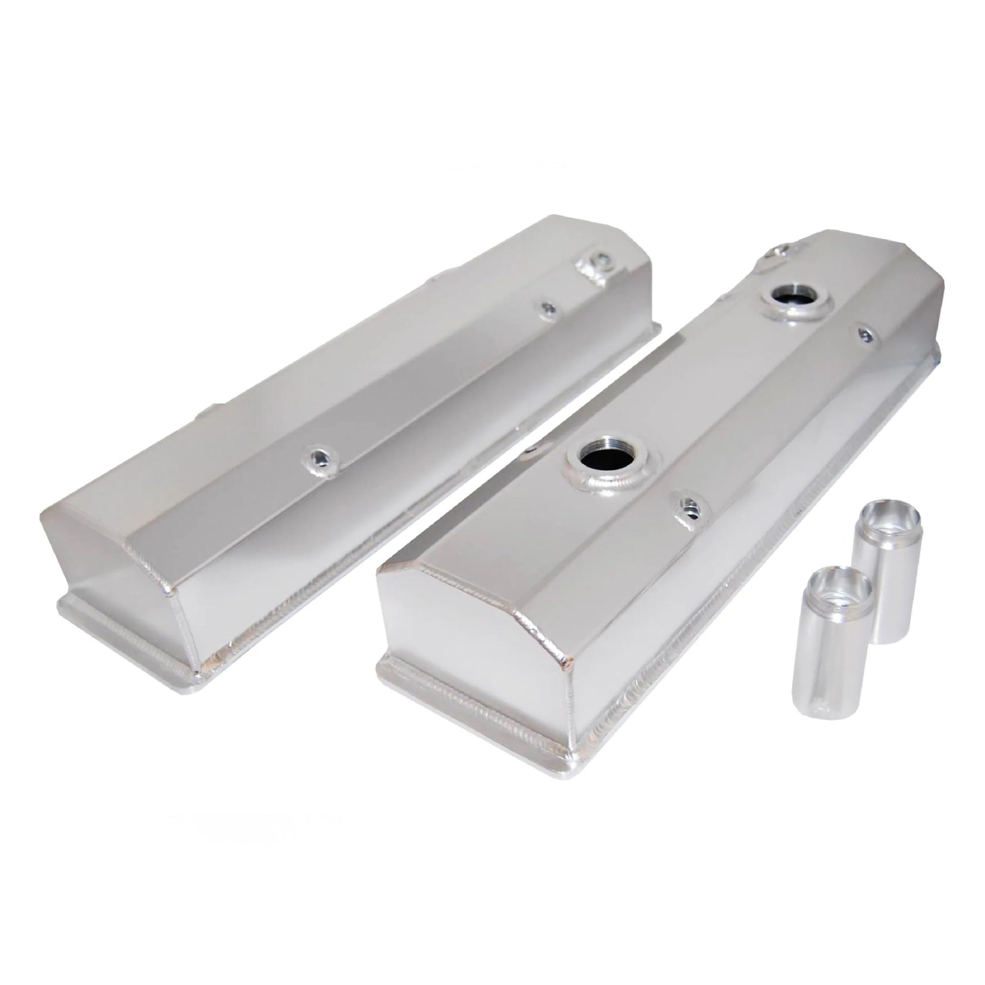 Fabricated SB Chevy Circ le Track Valve Covers Pr