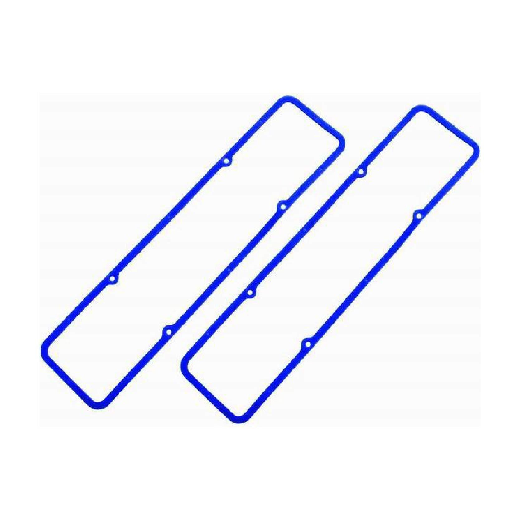 Blue Rubber SB Chevy Valve Cover Gaskets Pair