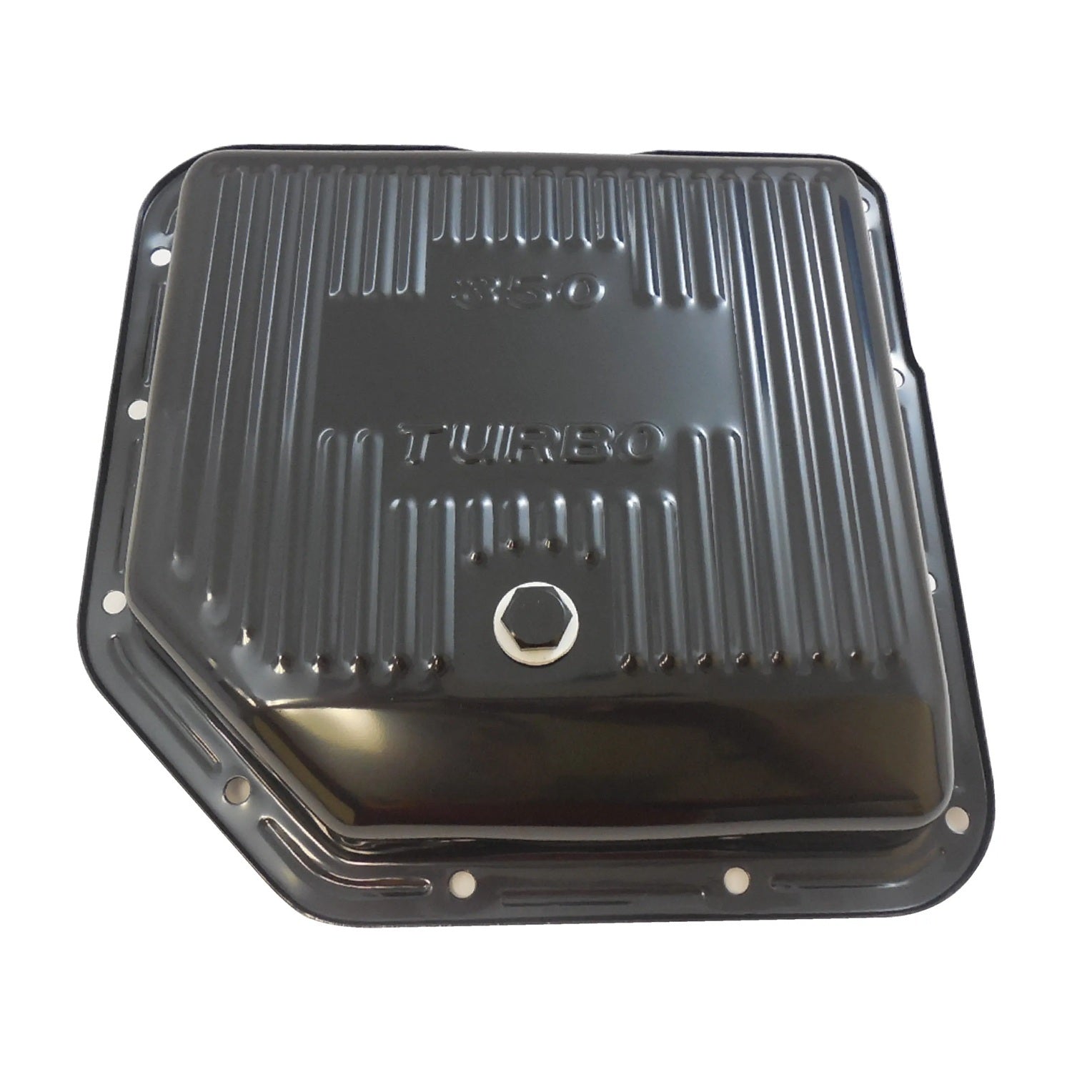 TH350 Trans Pan Black Steel Finned